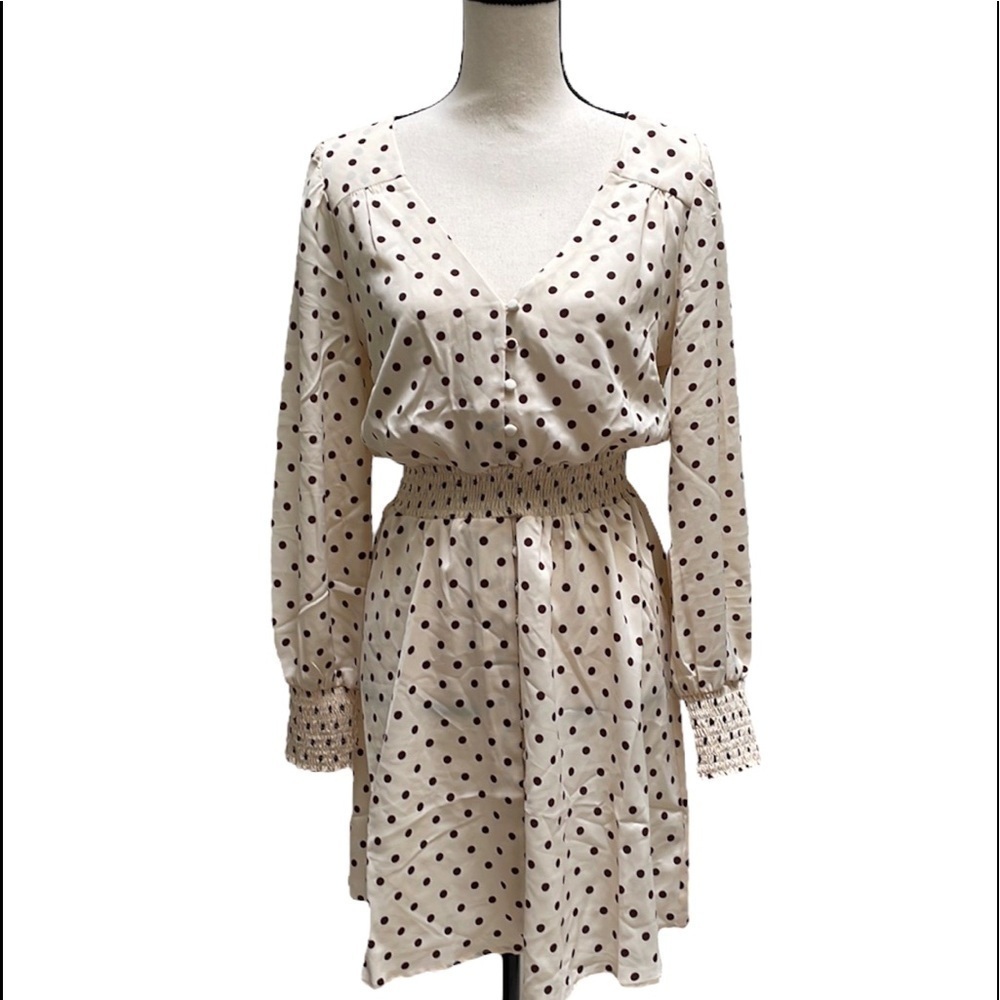 Steve Madden♥️BB Dakota long sleeve smoked mini dress size (medium) - Picture 7 of 7